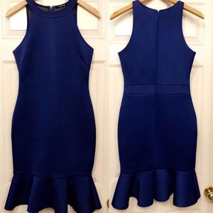 Royal Blue Mermaid Bodycon Dress